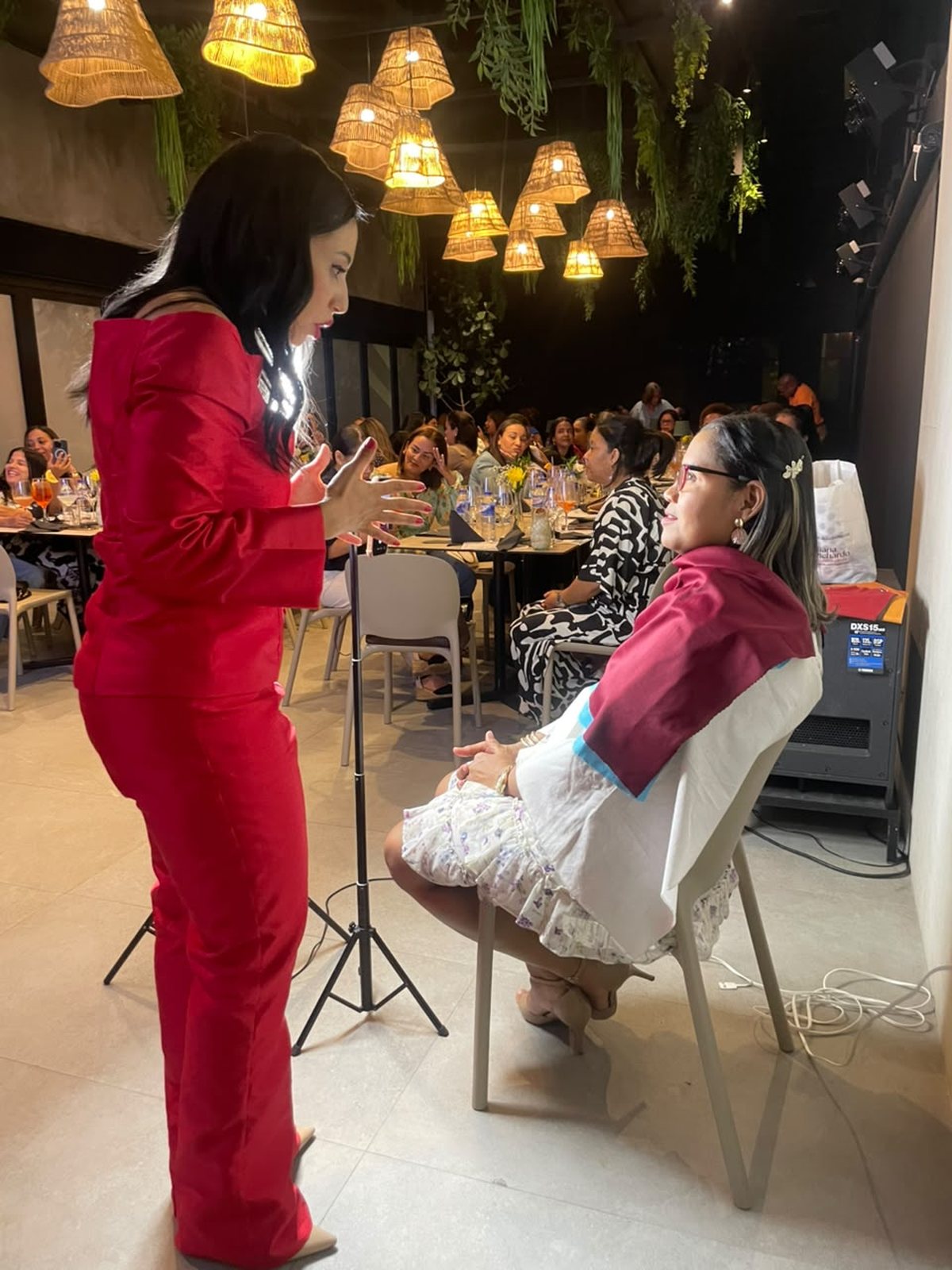 Estilismo en vivo en evento